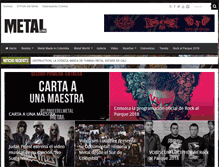 Tablet Screenshot of metallivecolombia.com